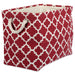 Lattice Rust Rectangle Small Polyester Bin