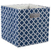 Polyester Cube Lattice Nautical Blue Square 13 x 13 x 13