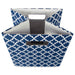 Polyester Cube Lattice Nautical Blue Square 13 x 13 x 13