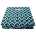 Polyester Cube Lattice Teal Square 13 x 13 x 13