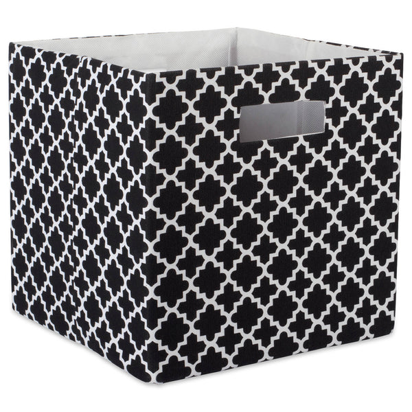 Polyester Cube Lattice Black Square 13 x 13 x 13