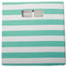 Polyester Cube Stripe Aqua Square 13 x 13 x 13