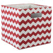 Polyester Cube Chevron Rust Square 13 x 13 x 13