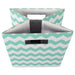 Polyester Cube Chevron Aqua Square 13 x 13 x 13