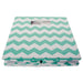 Polyester Cube Chevron Aqua Square 13 x 13 x 13