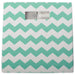 Polyester Cube Chevron Aqua Square 13 x 13 x 13