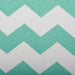 Polyester Cube Chevron Aqua Square 13 x 13 x 13