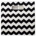 Polyester Cube Chevron Black Square 13 x 13 x 13