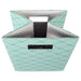 Polyester Cube Waves Aqua Square 13 x 13 x 13