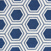 Polyester Cube Honeycomb Nautical Blue Square 13 x 13 x 13