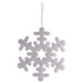 Hanging Foam Silver Snowflake Set of 2