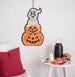 Hanging Foam Ghost With Pumpkin