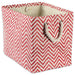 Paper Bin Chevron Rust Rectangle Large 17 x 12 x 12