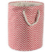 Paper Bin Chevron Rust Round Medium