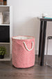 Chevron Rust Round Small Paper Bin