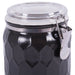 Black Honeycomb Canister With Clamp Lock Lid Set