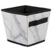 Laundry Bin Marble White Trapezoid Assorted