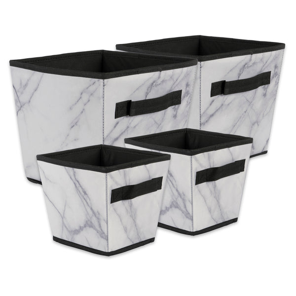 Laundry Bin Marble White Trapezoid Assorted