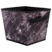 Laundry Bin Marble Black Trapezoid Small