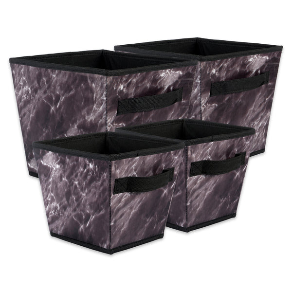 Laundry Bin Marble Black Trapezoid Assorted