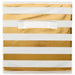 Nonwoven Polyester Cube Stripe White/Gold Square 11 x 11 x 11 Set of 2