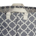 Laundry Bin Lattice Gray Rectangle Large