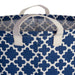 Laundry Hamper Lattice Nautical Blue  Round