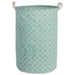 Laundry Hamper Lattice Aqua Round