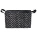 Woven Paper Laundry Bin Tribal Chevron Black/White  Rectangle Medium