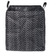 Woven Paper Laundry Bin Tribal Chevron Black/White  Rectangle Medium