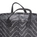 Woven Paper Laundry Bin Tribal Chevron Black/White  Round Asst