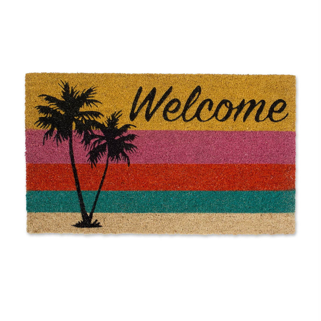 Welcome Palm Tree Doormat